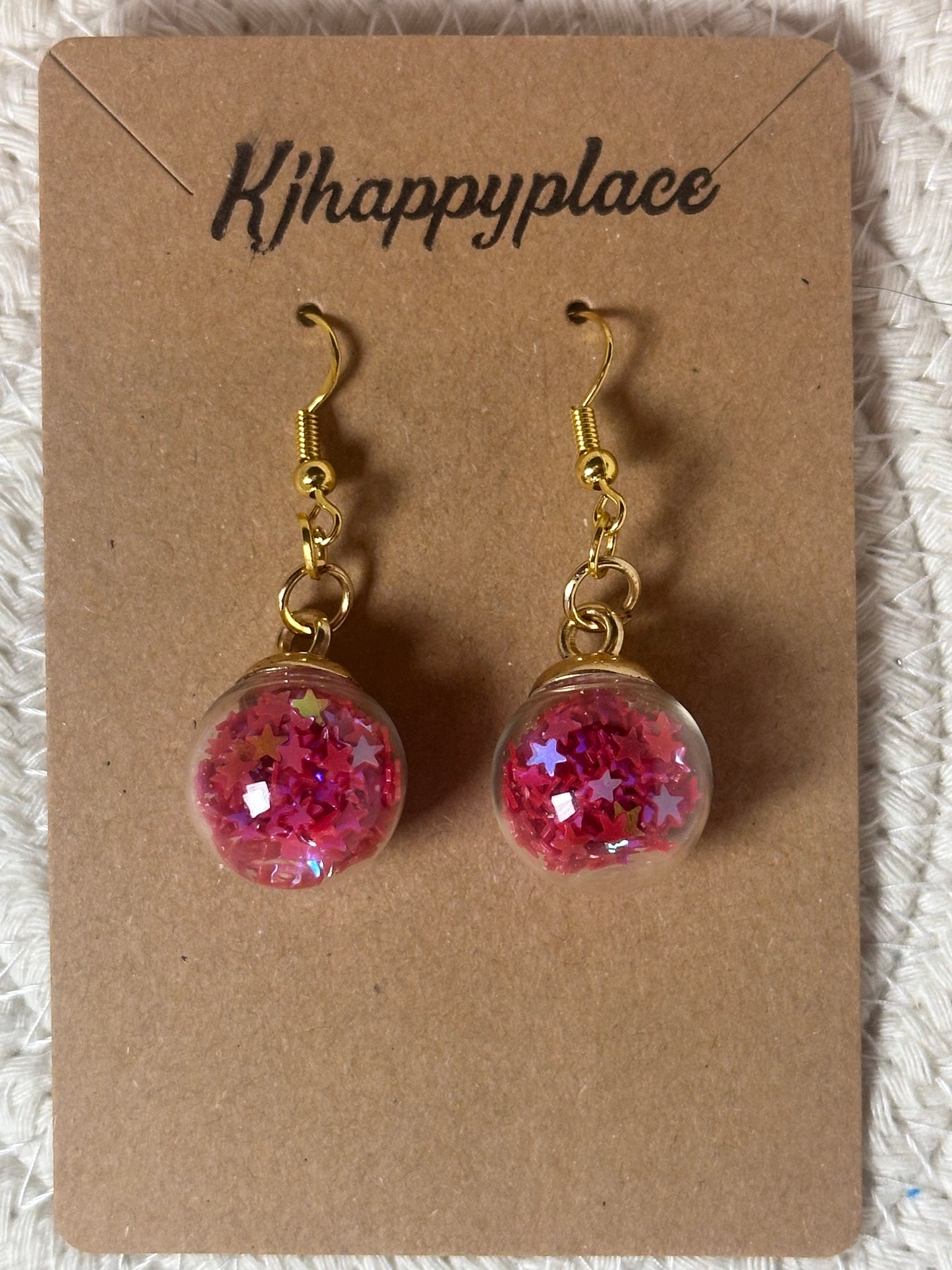 Red Ornament Earrings