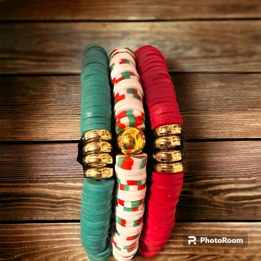 Christmas Bracelet Stack