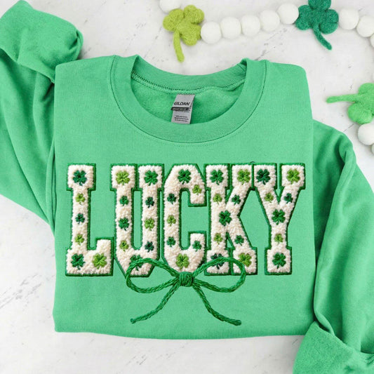Lucky with Shamrocks