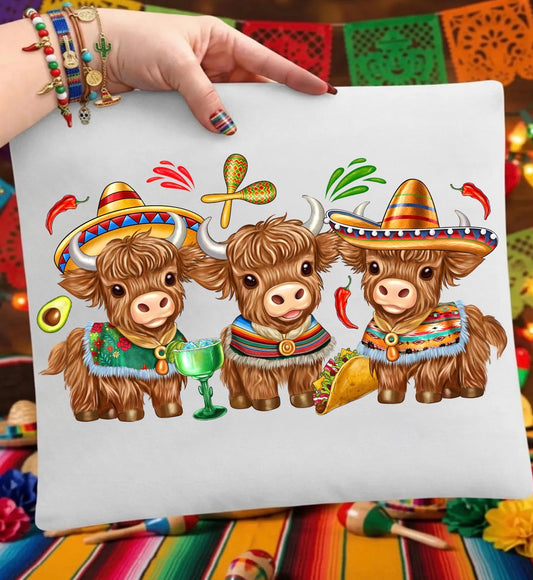 Highland Cow Cinco de Mayo