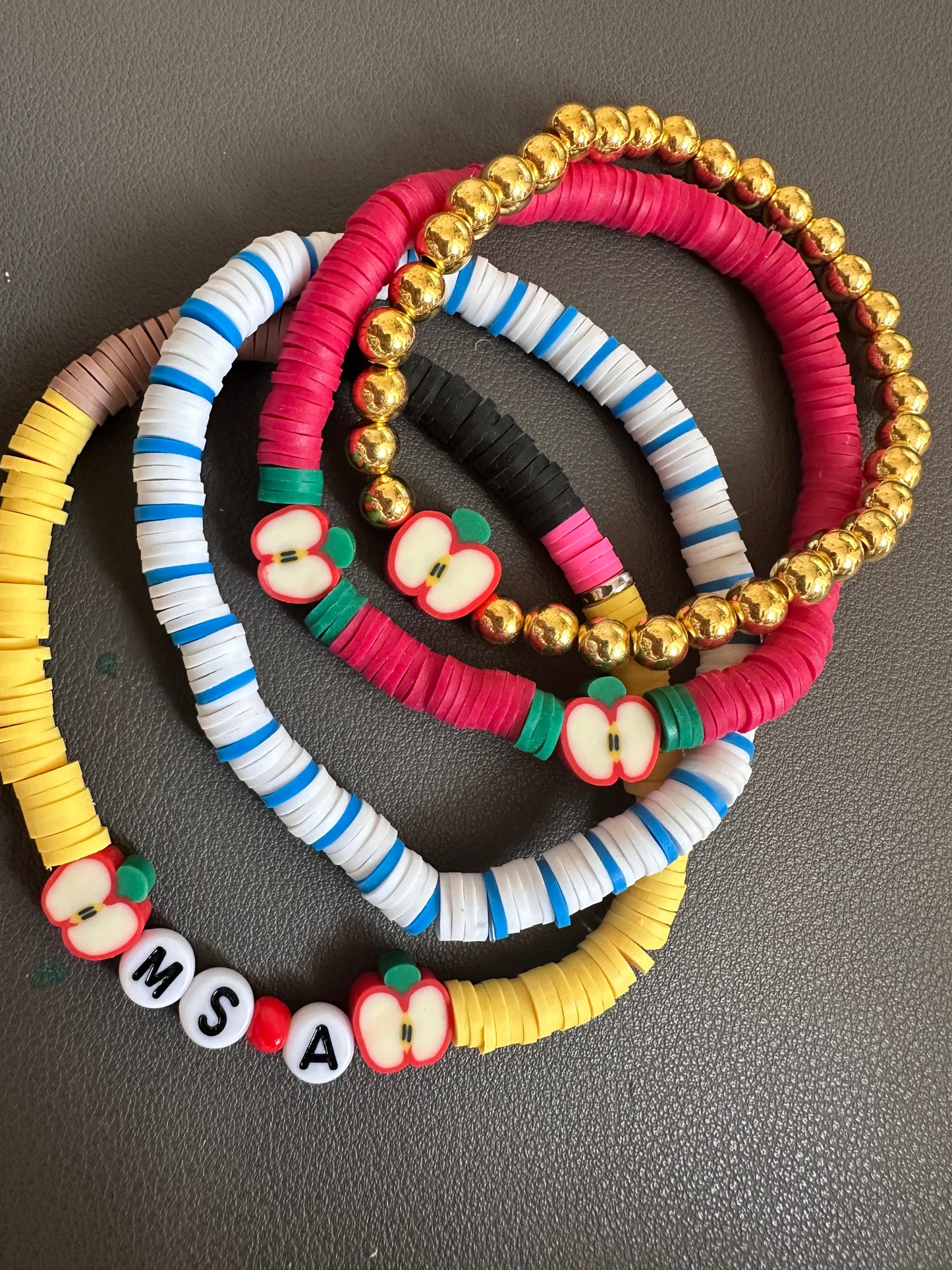 Back to School Bracelet Stack