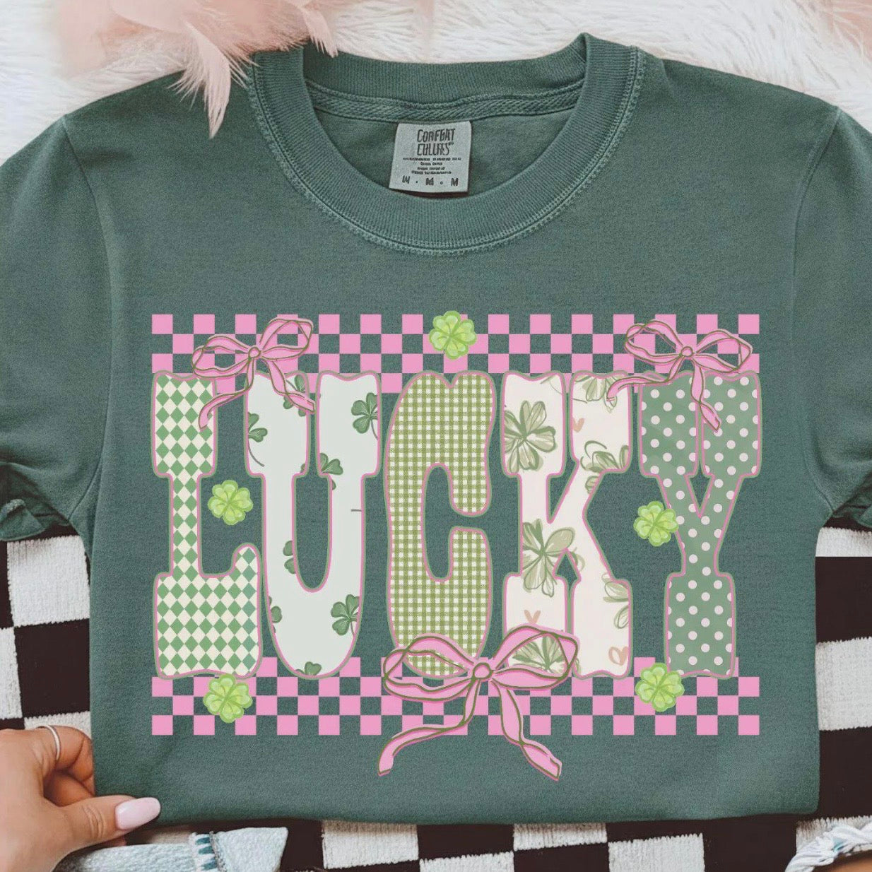 Pink and Green Lucky