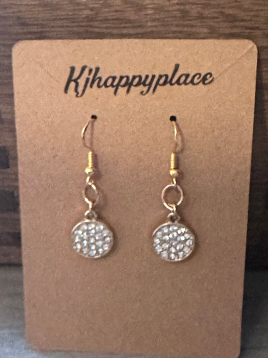 Diamond Circle Earrings
