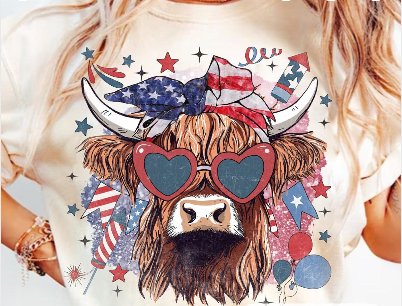 Red White Blue Cow