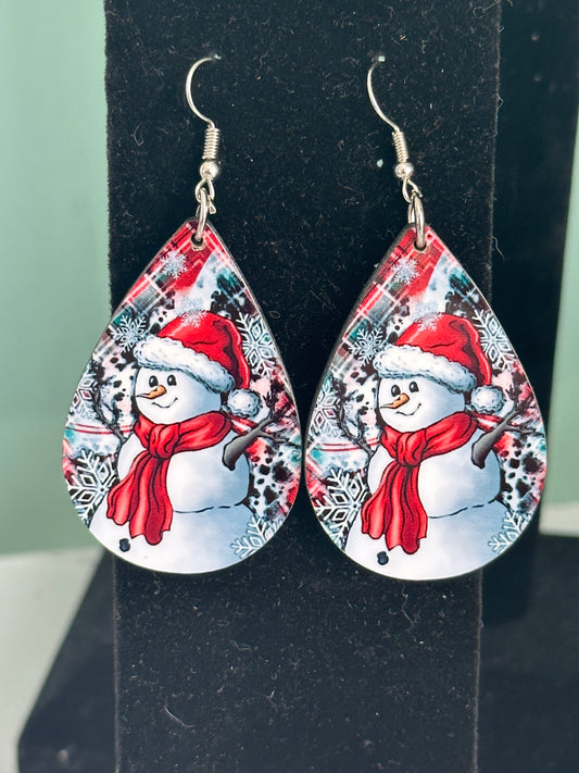 Snowman Earrings