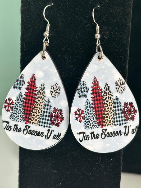 Tis the Season Tree Earrings