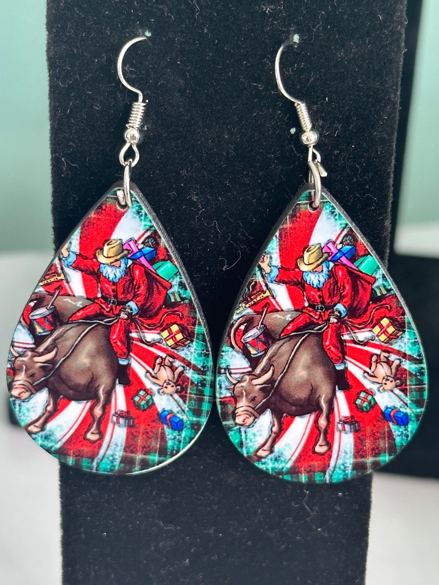 Santa Bull Earrings